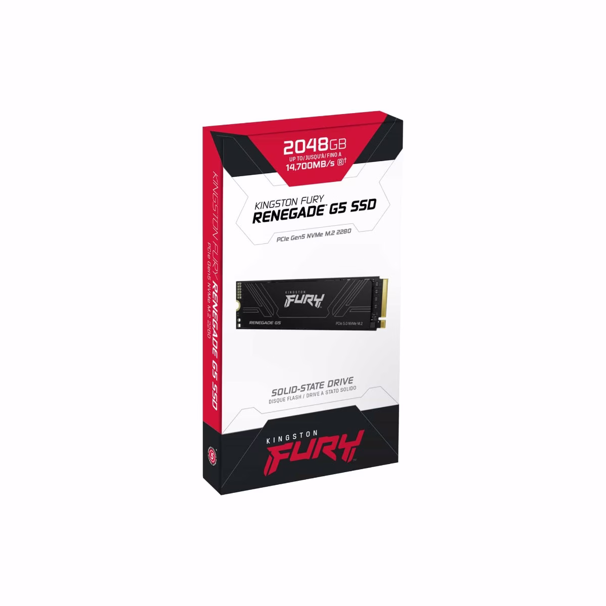 Kingston FURY Renegade G5 2TB PCIe 5.0 NVMe M.2 SSD, Up to 14,700MB/s read, 14,000MB/s write | SFYR2S/2T0 thumbnail 3