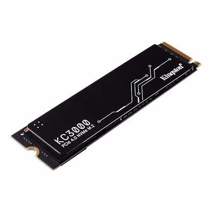 Kingston KC3000 4096 GB PCIe 4.0 NVMe M.2 SSD, for Desktop and Laptop PCs, Black | SKC3000D/4096G – Buy Online