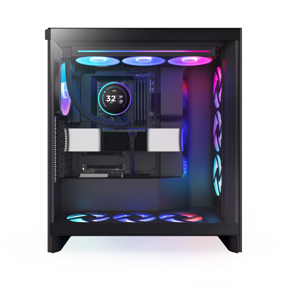 NZXT Kraken Elite 360 RGB 360mm AIO Liquid Cooler,  2.72" IPS LCD & RGB, LGA 1851, 1700 & 1200/115X, Custom-designed NZXT Turbine Pump, Fluid Dynamic Bearing, Black | RL-KR36E-B2 thumbnail 5