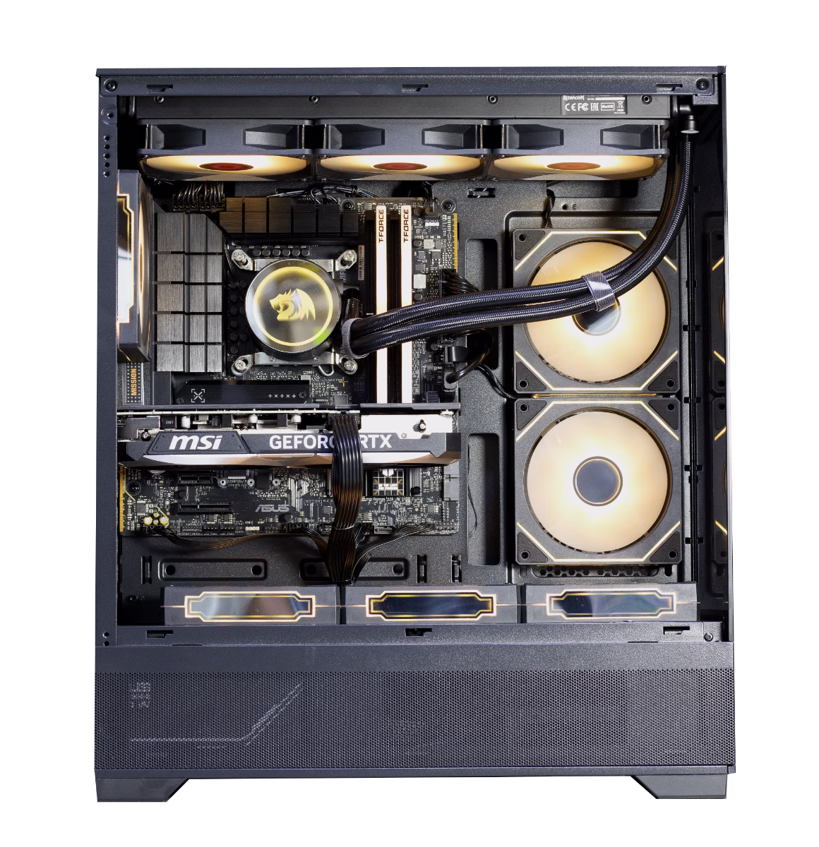 AMD 9600X Series Gaming PC, AMD Ryzen 5 9600X, AM5 Socket, 6 Cores, 12 Threads, NVIDIA RTX 4080 Super 16GB, 32GB (2x16GB) 6000MHz, 1TB PCIe 3.0 NVMe  SSD, Air Cooler, 850W thumbnail 4