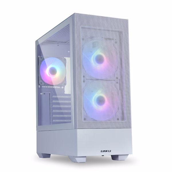 Lian Li Lancool 205 Mesh C X Airflow ATX PC Case, Tower Chassis, Tempered Glass Side Panel, SPCC Mesh Panel, 165mm PSU, 120mm PWM Fan, USB 3.0, 160mm Height Clearence, White | Lancool 205 Mesh C – Buy Online