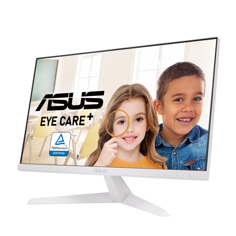 ASUS VY249HE-W Eye Care Monitor ??? 23.8 inch FHD (1920 x 1080), IPS, 75Hz, IPS, 1ms (MPRT), FreeSync???, Eye Care Plus technology, Color Augmentation, Rest Reminder, Blue Light Filter, Flicker Free, antibacterial treatment – Buy Online