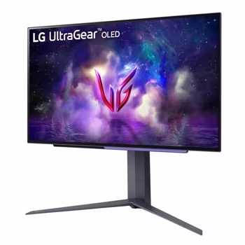 LG 27'' UltraGear OLED QHD Display with 240Hz Refresh Rate  and FreeSync Prm Pro, 0.03ms (GtG) Response Time, DisplayHDR TRUE BLACK 400, DCI-P3 98.5%, USB, HDMI, DP, Black | 27GS95QE-B  Gaming Monitor thumbnail 3