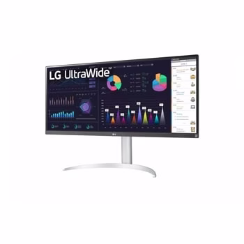 LG 34WQ650 34??? UltraWide FHD IPS Monitor, 100Hz Refresh Rate, 5ms Gtg Response Time, 16.7M Color Depth, 21:9 Aspect Ratio, VESA Display HDR 400, AMD FreeSync, Anti-Glare, White | 34WQ650-W thumbnail 4