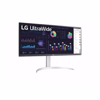 LG 34WQ650 34??? UltraWide FHD IPS Monitor, 100Hz Refresh Rate, 5ms Gtg Response Time, 16.7M Color Depth, 21:9 Aspect Ratio, VESA Display HDR 400, AMD FreeSync, Anti-Glare, White | 34WQ650-W image