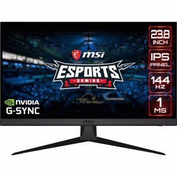 MSI Optix G242 - 23.8 Inch 16: 9 Anti-glare Aspect Ratio Super Narrow Bezel 1ms 1920 x 1080 (FHD) 144Hz Refresh Rate Tilt Adjustment 24 "AMD Freesync IPS Gaming Monitor | 9S6-3BA41T-039 thumbnail 2