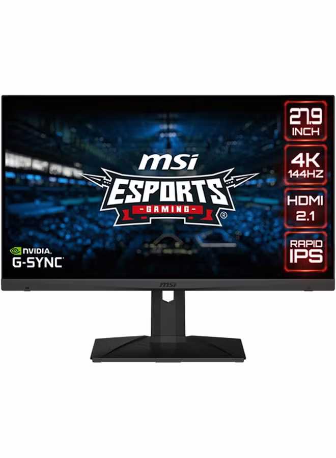 OPTIX MAG 281URF 27.9-INCH ESPORTS 4K 144HZ 1MS RAPID IPS DISPLAY HDR FRAMELESS DESIGN,9S6-3CC8GQ-018 Black image