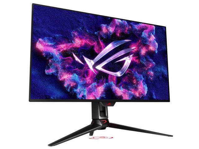 ASUS ROG Swift OLED PG32UCDM Gaming Monitor 31.5-inch 4K QD-OLED panel, 240Hz, 0.03ms (GTG), G-SYNC compatible, custom heatsink, graphene film, uniform brightness,99% DCI-P3, True 10-bit, 90W Type-C, 3 Years Warranty | 90LM09T0-B01370 thumbnail 2