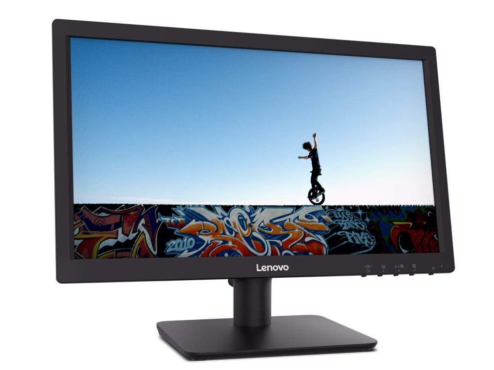 Lenovo D19-10 18.5" HD TN Businesses Monitor, WLED Anti-glare 16:9 Display, 5ms Response Time, 16.7M Colors with 72% NTSC, 1x HDMI 1.4, 1x VGA, Black | 61E0KCT6UK thumbnail 3