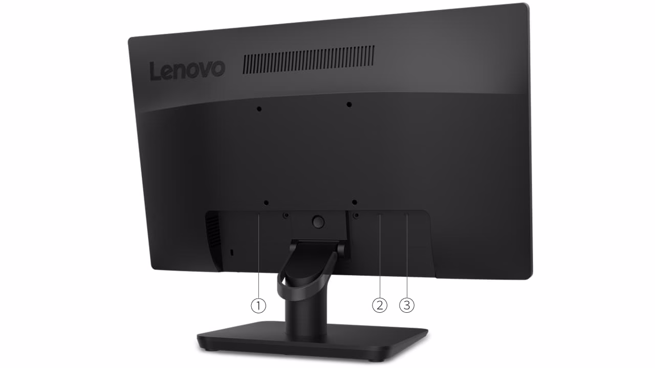 Lenovo D19-10 18.5" HD TN Businesses Monitor, WLED Anti-glare 16:9 Display, 5ms Response Time, 16.7M Colors with 72% NTSC, 1x HDMI 1.4, 1x VGA, Black | 61E0KCT6UK thumbnail 2