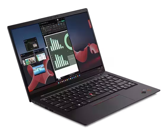 Lenovo ThinkPad X1 Carbon Gen 11 Laptop, 13th Gen Intel Core i7-1355U, 14inch WUXGA, 1TB SSD, 16GB RAM, Shared Intel Iris Xe Graphics, Windows 11 Pro, English & Arabic Keyboard, Black | 21HM0024GR thumbnail 4