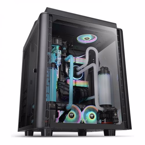 THERMALTAKE  LEVEL 20HT BLACK  FULL TOWER GAMING CASE   CA-1P6-00F1WN-00  thumbnail 2