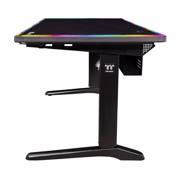 Thermaltake Gaming Level 20 RGB Battlestation Gaming Computer Desk; Full Frame RGB LED Lighting W/ 8 Light Effects; Tt RGB Plus Ecosystem & Razer Chroma Sync Compatible, Gaming Table | GGD-LBS-BKEIRX-01 thumbnail 2