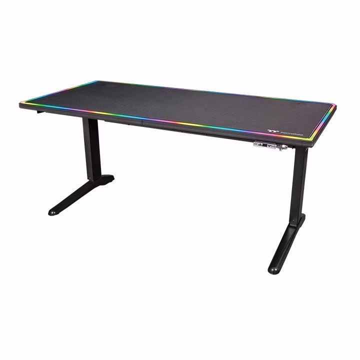 Thermaltake Gaming Level 20 RGB Battlestation Gaming Computer Desk; Full Frame RGB LED Lighting W/ 8 Light Effects; Tt RGB Plus Ecosystem & Razer Chroma Sync Compatible, Gaming Table | GGD-LBS-BKEIRX-01 thumbnail 3