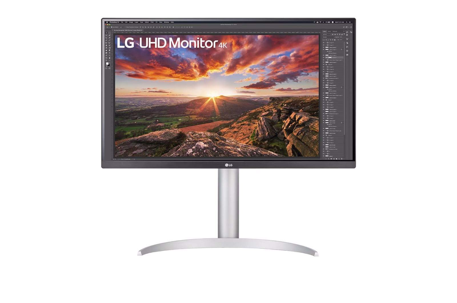 LG 27UP850N-W 27 Inch UHD 4K IPS Monitor With VESA DisplayHDR 400 and USB C, 60Hz, 3840 x 2160, IPS, 5ms (GtG at Faster), AMD FreeSync, Height & Pivot & Tilt Adjustable Stand, Anti-Glare thumbnail 9