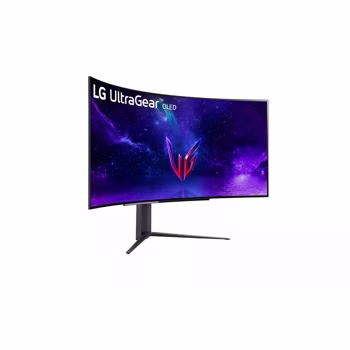LG 45GR95QE-B 45'' UltraGear WQHD OLED Curved Monitor, 240Hz Refresh Rate, 0.03ms Response Time, 21:9 Aspect Ratio, 1.07B Color Depth, 178?? Viewing Angle, HDR 10, Black | 45GR95QE-B thumbnail 5
