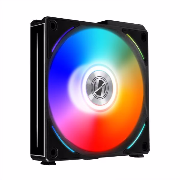 Lian-Li UNI Fan AL120 V2 Single, PBT+PC+Aluminum Materials, 120mm Fans, Up to 1900 RPM Fan Speed, 64.5 CFM Airflow, 1 Pack Black | G99.12ALV21B.00 thumbnail 3