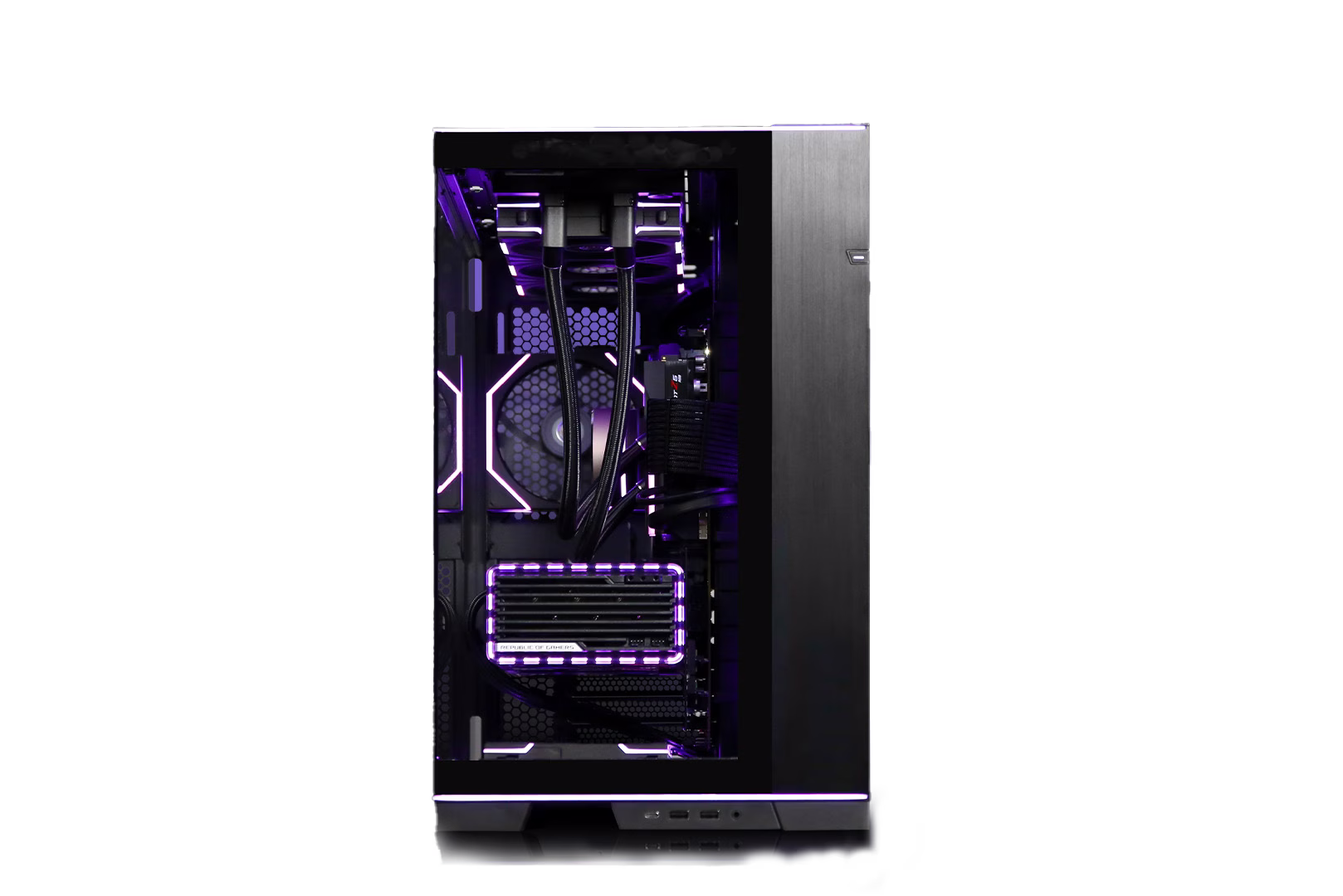 LIANLI VISION Gaming PC-AMD Ryzen 9 7900X3D 12 Cores 24 Thread, NVIDIA RTX 4080 SUPER 16GB, 128GB DDR5 RAM ( 4x 32GB ) 6400MT/S, KC3000 4 TB  NVMe 1300W Platinum, 360 AIO ARGB CPU Liquid Cooler thumbnail 3