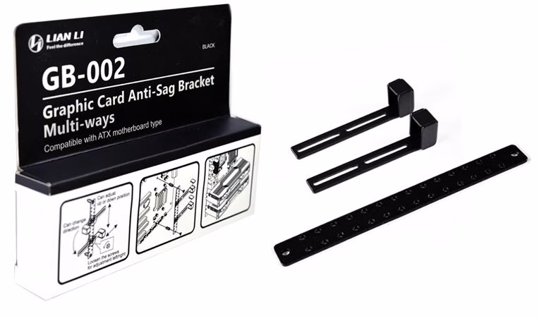 Lian Li GB-002 Graphic Card Anti-Sag Bracket (Multi-Ways), Provide extra support to graphic cards to improve look of PC, Compatible with ATX and E-ATX motherboard | G89.GB-002X.00 thumbnail 7