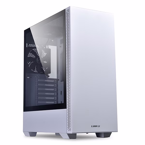 Lian Li Lancool 205 Mid-Tower Chassis ATX Computer Case, Tempered Glass Side Panel, Side Ventilation and 2x120mm Pre-Installed Fan, Water-Cooling Ready, White I G99.OE743W.10 image