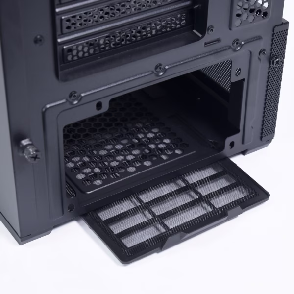 Lian Li LANCOOL 206 Mid-tower Case, Pre installed 2 x front 160 PWM fans (ARGB) & GPU Anti-Sag Bracket, Airflow Optimized Front, Top and PSU Shroud Side Mesh Panels, Black | G99.LAN206RX.00 thumbnail 4