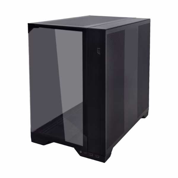 Lian Li O11 VISION COMPACT Mid Tower Case, Swappable Mesh/Glass Panels, Supports Back-connect ATX Motherboards, Hidden AIO Tube Design, Black | G99.011VPX.00 thumbnail 3