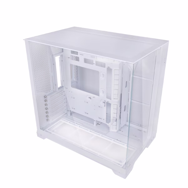 Lian Li O11 VISION COMPACT Mid Tower Case, Swappable Mesh/Glass Panels, Supports Back-connect ATX Motherboards, Hidden AIO Tube Design, White | G99.011VPW.00 thumbnail 4