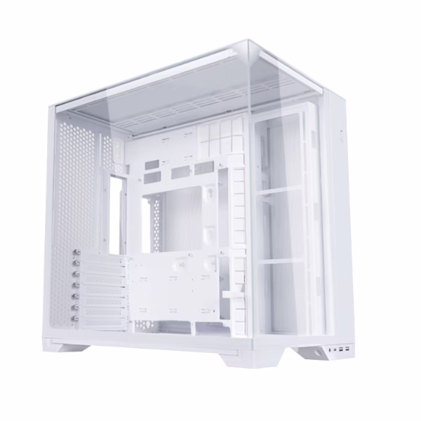 Lian Li O11 VISION COMPACT Mid Tower Case, Swappable Mesh/Glass Panels, Supports Back-connect ATX Motherboards, Hidden AIO Tube Design, White | G99.011VPW.00 thumbnail 2