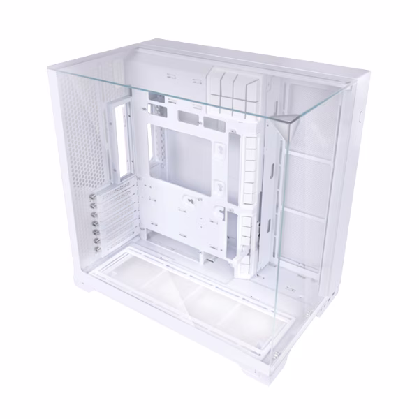 Lian Li O11 VISION COMPACT Mid Tower Case, Swappable Mesh/Glass Panels, Supports Back-connect ATX Motherboards, Hidden AIO Tube Design, White | G99.011VPW.00 thumbnail 3