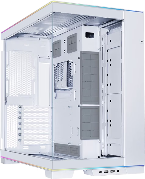 LIAN LI O11 Dynamic EVO RGB ATX Mid Tower Computer Case, 4.0mm Tempered Glass, Aluminum, Steel, Motherboard Supports Upto E-ATX, PSU Supports Upto ATX , 7x Expansion Slots, White | O11DERGBX – Buy Online