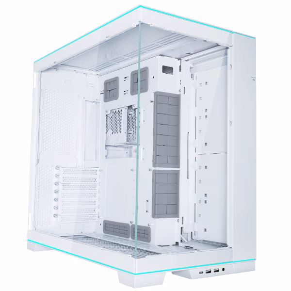 LIAN LI O11 Dynamic EVO RGB ATX Mid Tower Computer Case, 4.0mm Tempered Glass, Aluminum, Steel, Motherboard Supports Upto E-ATX, PSU Supports Upto ATX , 7x Expansion Slots, White | O11DERGBX thumbnail 2