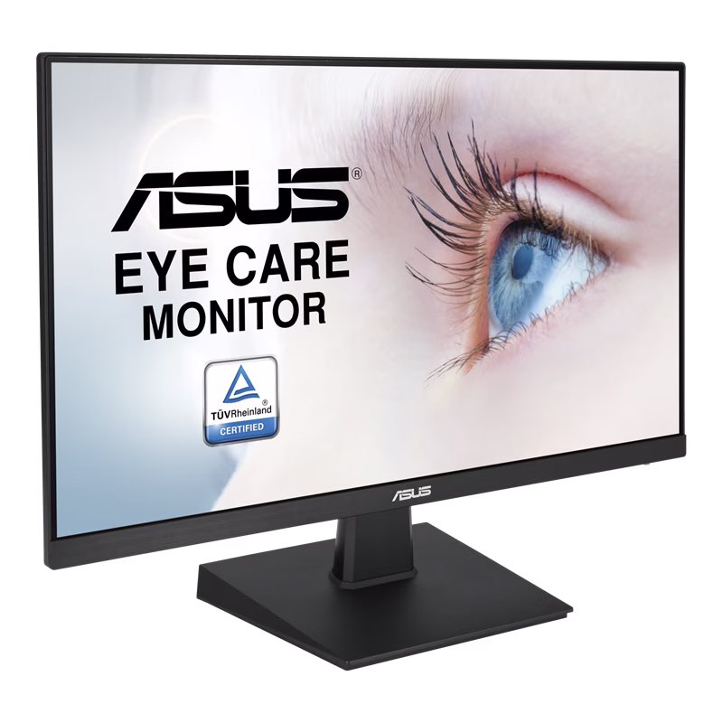 ASUS VA24EHE Eye Care Monitor ??? 24 inch (23.8 inch viewable), Full HD, IPS, Frameless, 75Hz, Adaptive-Sync/FreeSync???, Low Blue Light, Flicker Free, Wall Mountable thumbnail 3