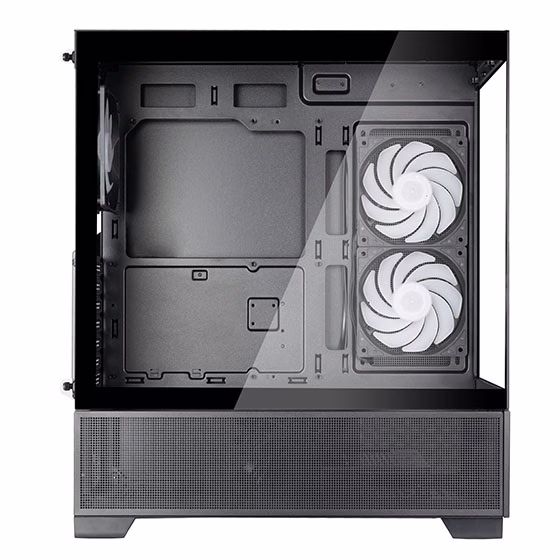 Silverstone Lucid 05 ATX Case, Bold 270° Panoramic View, upto 360mm Radiators, GPU up to 410mm, Type-C | SST-LD05-B-ARGB thumbnail 4
