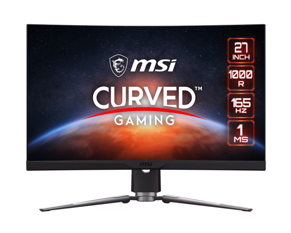 MSI MAG ARTYMIS 274CP, 27" Gaming Monitor, 1920 x 1080 (FHD), VA, 165Hz, FreeSync Premium, HDR Ready HDMI, Displayport, USB C, Tilt, Swivel, Height Adjustable thumbnail 2