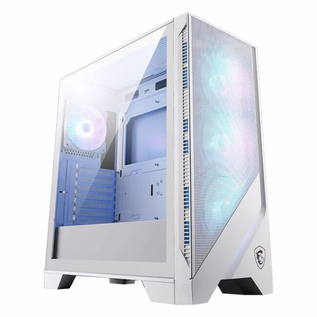 MSI MAG FORGE 320R AIRFLOW WHITE Mid Tower Case, 4x ARGB Pre-installed Fan, Motherboard Supports Upto ATX, Radiator Supports 360mm, Maximum GPU Supports 390mm | 306-7G23W21-HH9 thumbnail 2