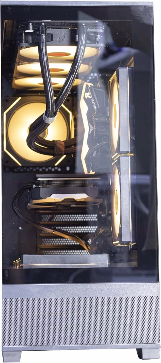 AMD Ryzen 7 7800X3D + 5070 Gaming PC, AMD Ryzen 7 7800X3D, RTX 5070 12GB, 32GB (1x32GB) 6000MHz, 1TB NVMe SSD, LCD AIO Liquid Cooler, 850W thumbnail 4