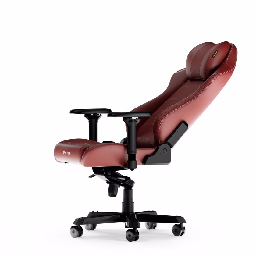 DXRacer MASTER Microfiber Leather Gaming Chair, 4D Armrests, Multi-functional Tilt, 3" Casters, High Density Mold Shaping Foam, Recommended Weight 220lbs, Red | MAS-I238S-R-A3 thumbnail 5