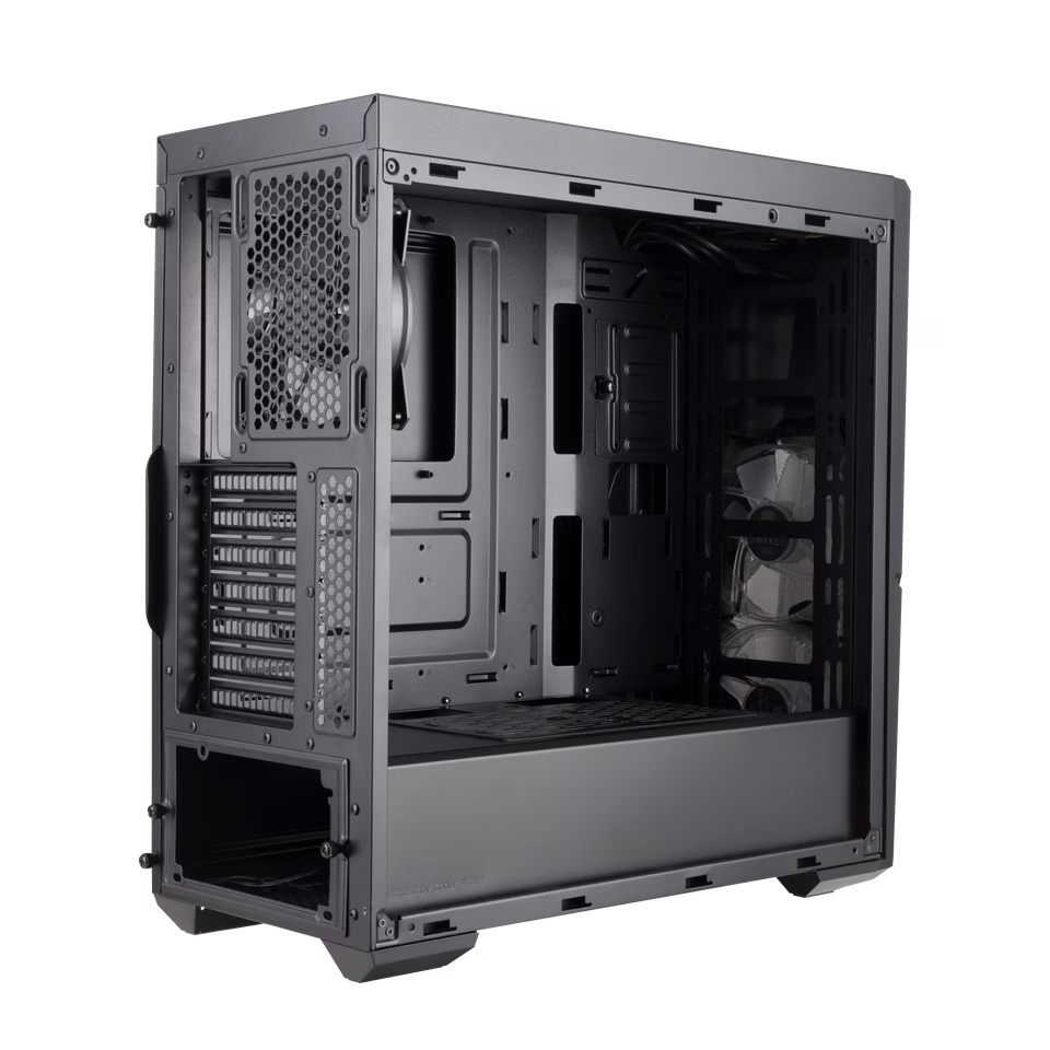 Cooler Master MasterBox K500D ARGB Tempered Glass Mid-Tower ATX Case, 5.25" Drive Bays, 2x120mm ARGB Fan, Black | MCB-K500D-KGNN-S02 thumbnail 3