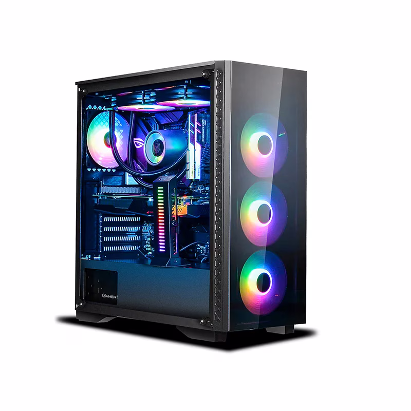 Nanotech Dark Assassin Gaming PC, Ryzen 9 7950X3D, GeForce RTX 4080 SUPER Trinity 16GB GDDR6X, 32GB RAM (2x 16GB) DDR5, 1TB M.2 NVMe, AIO Liquid CPU Cooler, 850W 80+ Gold, WiFi+BT thumbnail 2