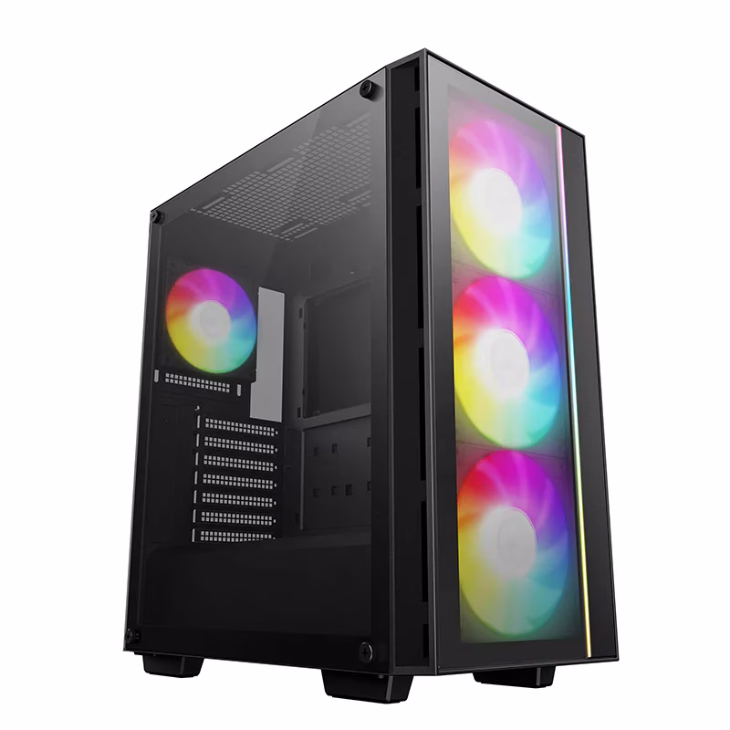 Deepcool MATREXX 55 V4 C ATX Mid-Tower Computer Case, 3x140mm 1x120mm ADD-RGB Fans, Full Sized Tempered Glass, Black | R-MATREXX55-BCADA4-G-4 – Buy Online