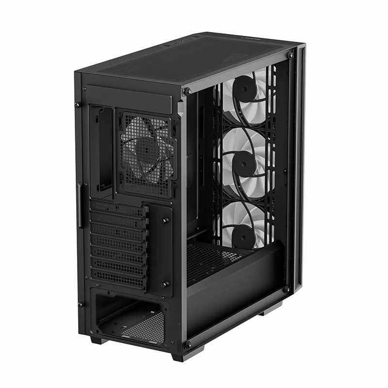 Deepcool MATREXX 55 V4 C ATX Mid-Tower Computer Case, 3x140mm 1x120mm ADD-RGB Fans, Full Sized Tempered Glass, Black | R-MATREXX55-BCADA4-G-4 thumbnail 2