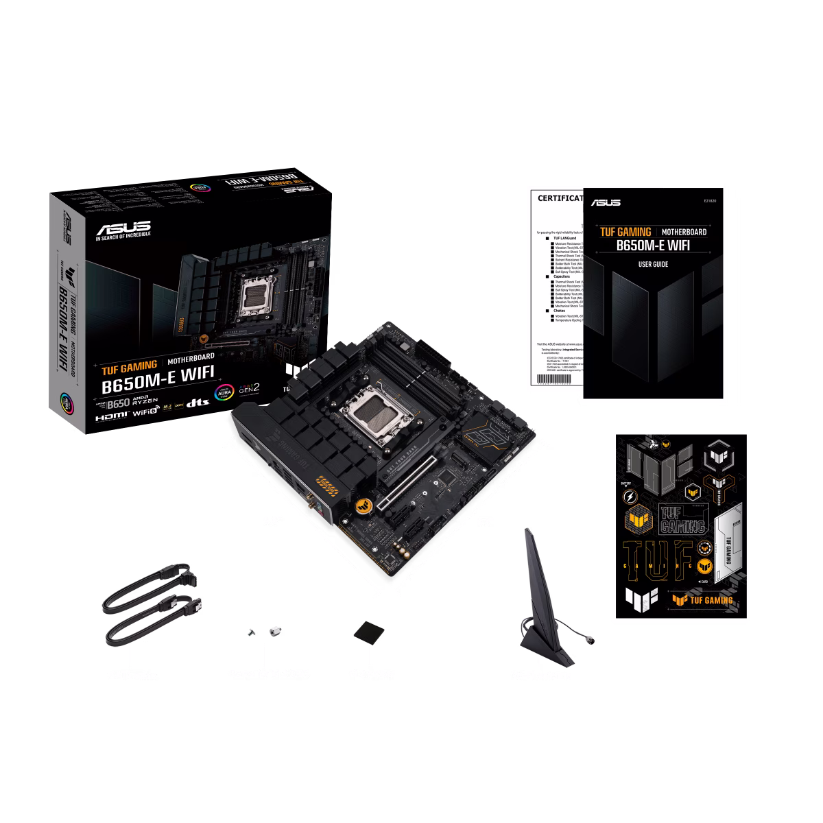 ASUS TUF GAMING B650M-E WIFI micro-ATX Motherboard, 4 x DIMM slots, Max.192GB, DDR5, AM5, PCIe 5.0 for M.2, 2.5 Gb Ethernet, Two-Way AI Noise Cancelation | 90MB1FV0-M0EAY0 thumbnail 8