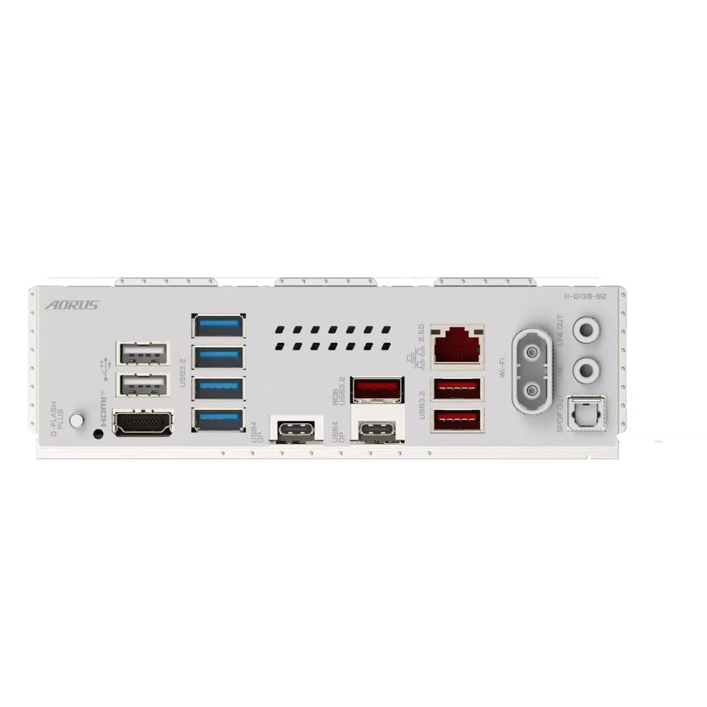 Gigabyte X870E AORUS PRO ICE AM5 Motherboard, 4x DDR5 DIMMs with AMD EXPO, 4x M.2 slots Includes 3x PCIe 5.0 x4, 2.5GbE LAN & Wi-Fi 7, Dual USB4 Type-C with DP-Alt, HDMI, White | X870E AORUS PRO ICE thumbnail 5