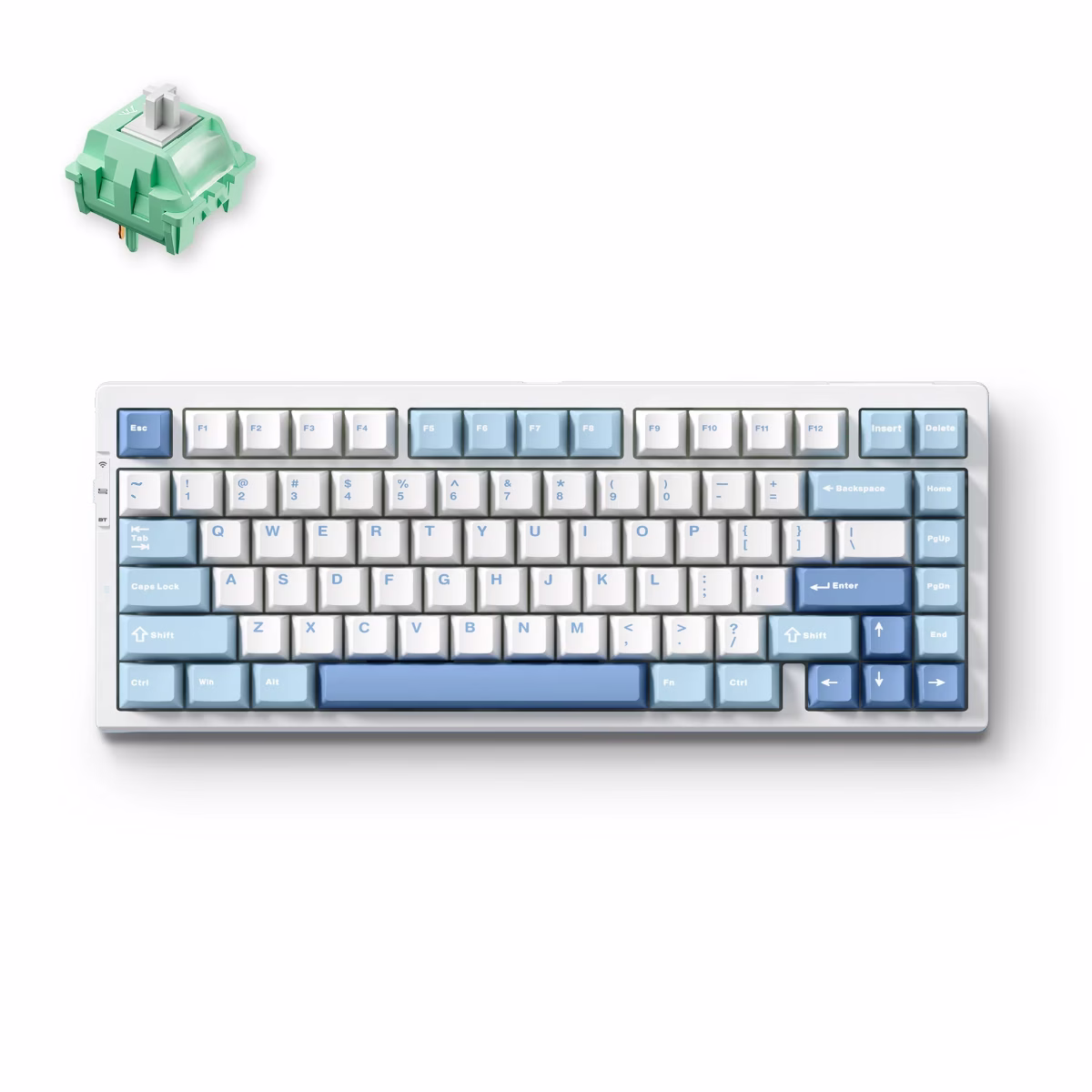 MCHOSE G75 Pro Tri-mode Gasket Structure Gaming Mechanical Keyboard, 2.4GHz | BT | Wired, 75% Layout, Cabbage Tofu Switch, Blue | MC-G75-4 image