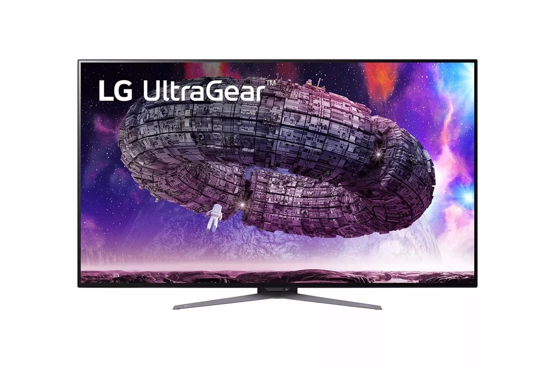 LG 48GQ900 48'' UltraGear 4K UHD OLED Flat Monitor, 120Hz Refresh Rate, 0.1ms Response Time, 16:9 Aspect Ratio, 1.07B Color Depth, 178?? Viewing Angle, HDR 10, Black | 48GQ900-B image
