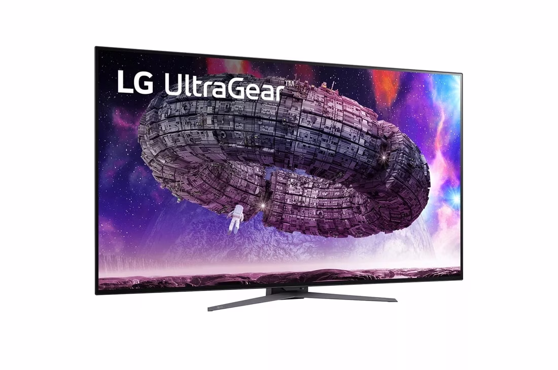 LG 48GQ900 48'' UltraGear 4K UHD OLED Flat Monitor, 120Hz Refresh Rate, 0.1ms Response Time, 16:9 Aspect Ratio, 1.07B Color Depth, 178?? Viewing Angle, HDR 10, Black | 48GQ900-B thumbnail 3
