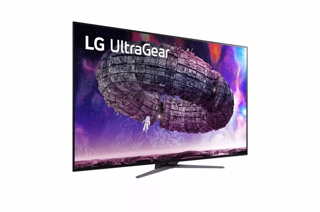 LG 48GQ900 48'' UltraGear 4K UHD OLED Flat Monitor, 120Hz Refresh Rate, 0.1ms Response Time, 16:9 Aspect Ratio, 1.07B Color Depth, 178?? Viewing Angle, HDR 10, Black | 48GQ900-B thumbnail 2