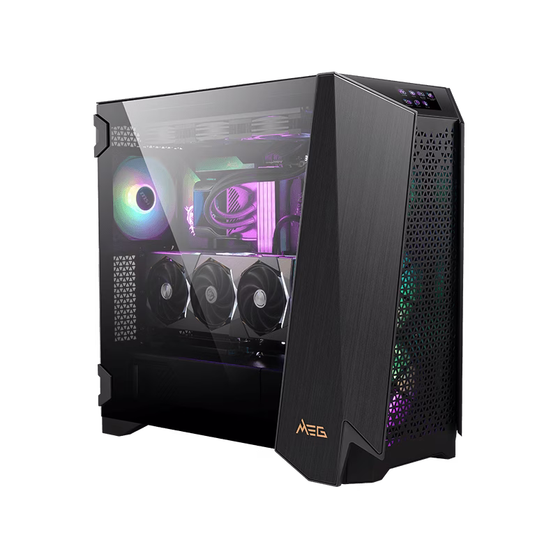 MSI Powered Ultimate Ultra 7 Gaming PC, Core Ultra 7 LGA 1851 265K, 4080 SUPER 16GB, 64GB (2x32GB) 6400MTs, AIO Cooler, 1300W image