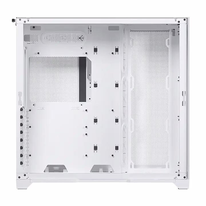 Magnium Gear NEO QUBE 2 Infinity Mirror White Mid-Tower Case, Dual HDD cage (removable), Triple SSD bracket, Velcro-tie cable management, Up to 9x 120 mm & 4x 140mm fan locations, 360 Radiator support, Up to 280mm wide E-ATX motherboard | MG-NE620QI_DWT02 thumbnail 2