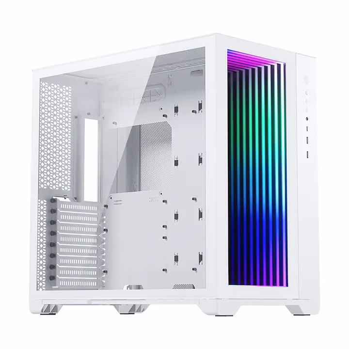 Magnium Gear NEO QUBE 2 Infinity Mirror White Mid-Tower Case, Dual HDD cage (removable), Triple SSD bracket, Velcro-tie cable management, Up to 9x 120 mm & 4x 140mm fan locations, 360 Radiator support, Up to 280mm wide E-ATX motherboard | MG-NE620QI_DWT02 – Buy Online
